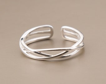 925 Sterling Silver Ring/ Adjustable Silver Ring/ Gift Idea