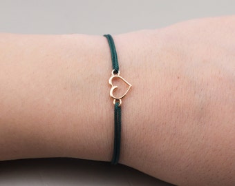 Damesarmband met hart, vriendschapsarmband, verstelbaar handgemaakt sieraadaccessoire, een cadeau voor je geliefde