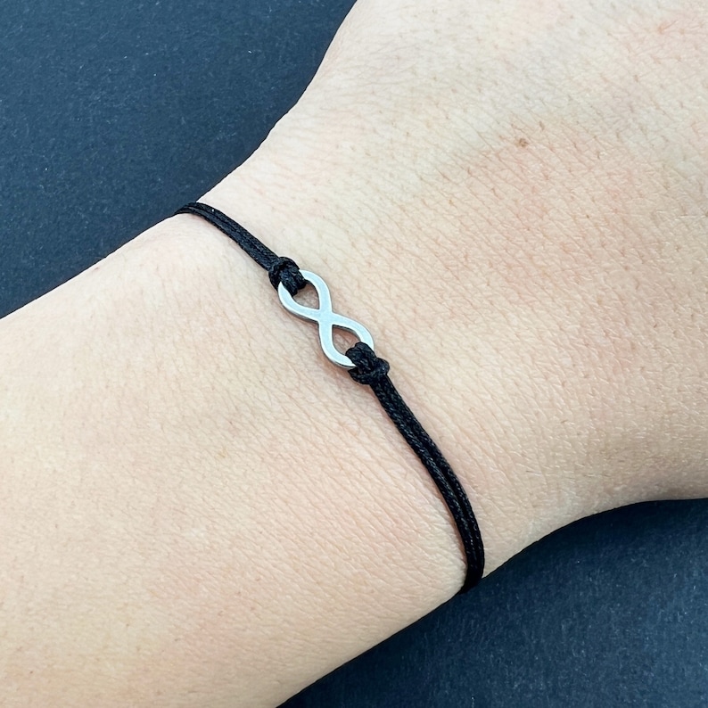 Infinity friendship bracelet, adjustable handmade fashion jewelry image 3