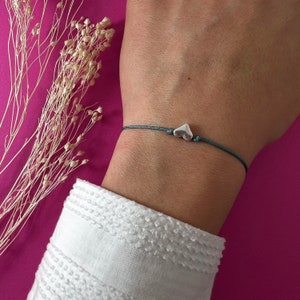 Damen Armband mit Herz, Freundschaftsarmband, Verstellbares handgefertigtes Schmuckband Accessoire, Ein Geschenk für Ihre Liebe Bild 7