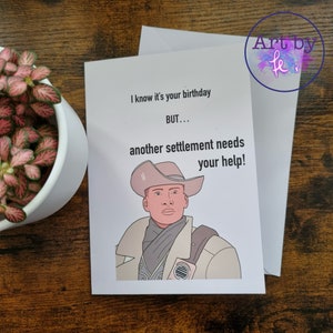 Fallout Preston Greetings Card | Birthday Card | High Quality Print | Envelope Included