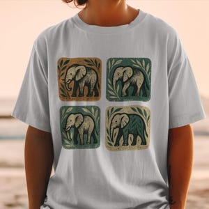 Elephant Clipart PNG, Transparent Background, Cute Elephants Digital Art, Safari Animals Design, Sublimation Design, T Shirt Design