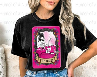 Funny Mom Tarot Card PNG: Sarcastic Skeleton Art (Digital Download)