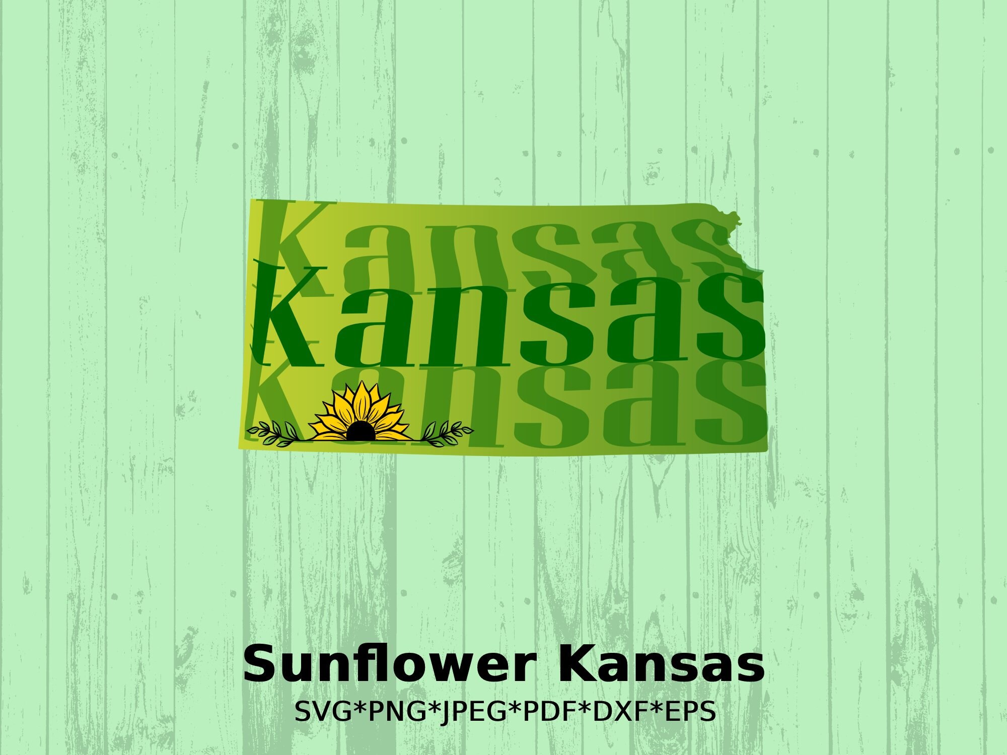 Sunflower State Kansas SVG, Kansas 2024 PNG, I Love Kansas Sublimation
