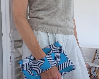 Handmade handbag - geometric design.