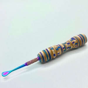 Recycled Skateboard Wood Wax Carving Tool | Handmade | Stainless Steel Tip