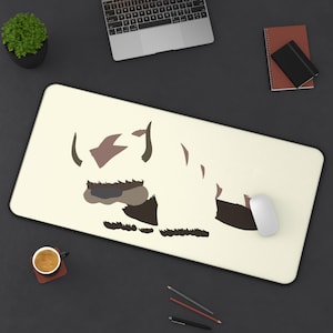 Appa ATLA Avatar Transparent Tan Cartoon Cute Mousepad | 3 Sizes | Gaming Desk Mat | Custom Mousepad | Keyboard Mat | Office Decor | Gift