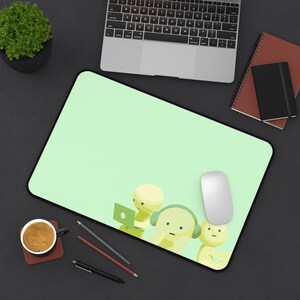 Smiski Green Yoga, At Work, Hippers Series Mousepad | 3 Sizes | Gaming Desk Mat | Custom Mousepad | Keyboard Mat | Office Decor | Gift image 3
