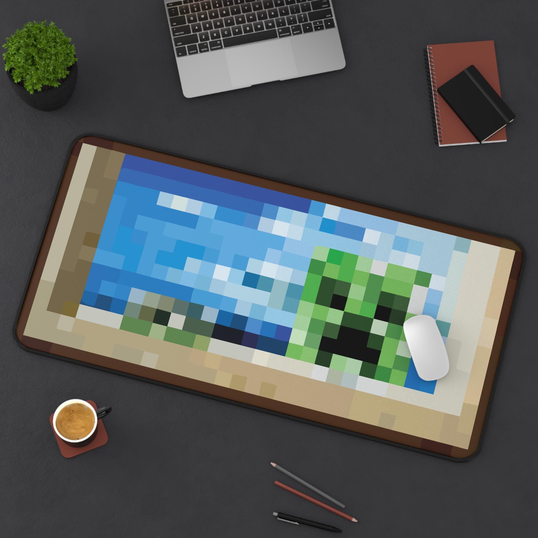 Minecraft Painting Creeper Video Game Sand Mousepad | 3 Sizes