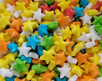 Happy Stars Streuselmischung – bunte Sterne – Bonbonpresse – glutenfrei