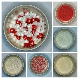 Wedding, Valentine, Birthday sprinkle mix - Edible Cake Decoration Sugar Pearls Sugar Cupcakes Baking Gifts Glueten Free, Halal