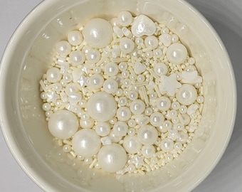 Décoration de gâteau comestible pour mariage blanc, saupoudrer pour mariage, saupoudrer le jour d'anniversaire Mélange de formes idéal pour vos pâtisseries Sans gluten, légumes