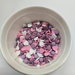 Edible Cake Cupcake Sprinkles - Sprinkles Mix - Love is in the air