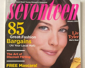 Seventeen Vintage Magazine, January 2004 - Liv Tyler - Very Rare Find