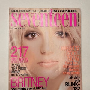 Seventeen Vintage Magazine, December 2001 - Britney Spears