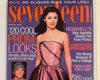 90's Seventeen Vintage Magazine, March 2000 - Shiri Appleby
