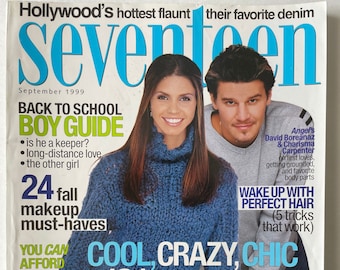 Seventeen Vintage Magazine, September 1999 - David Boreanaz & Charisma Carpenter