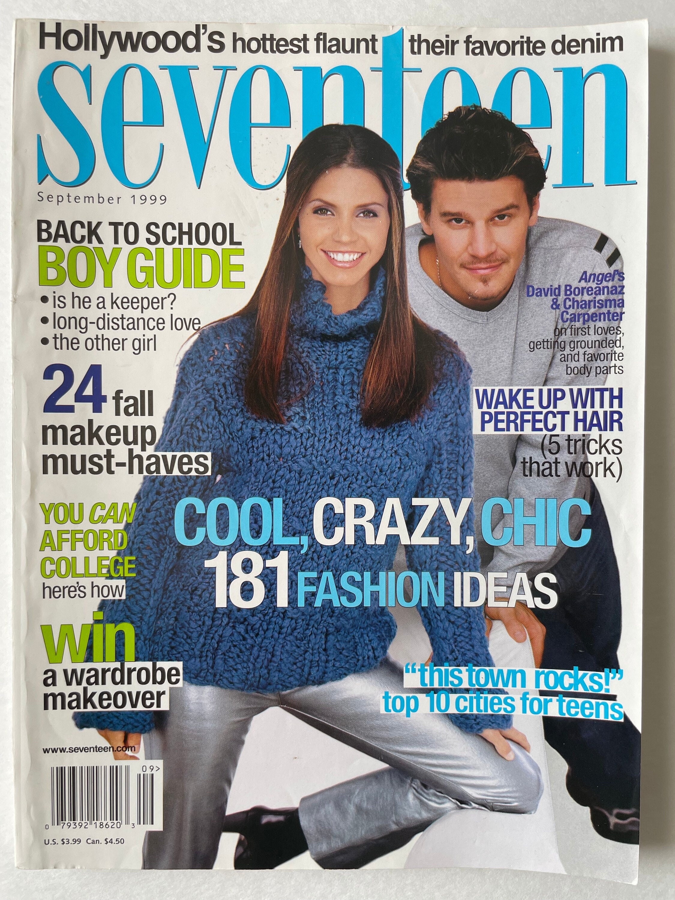 Seventeen Vintage Magazine, September 1999 - David Boreanaz