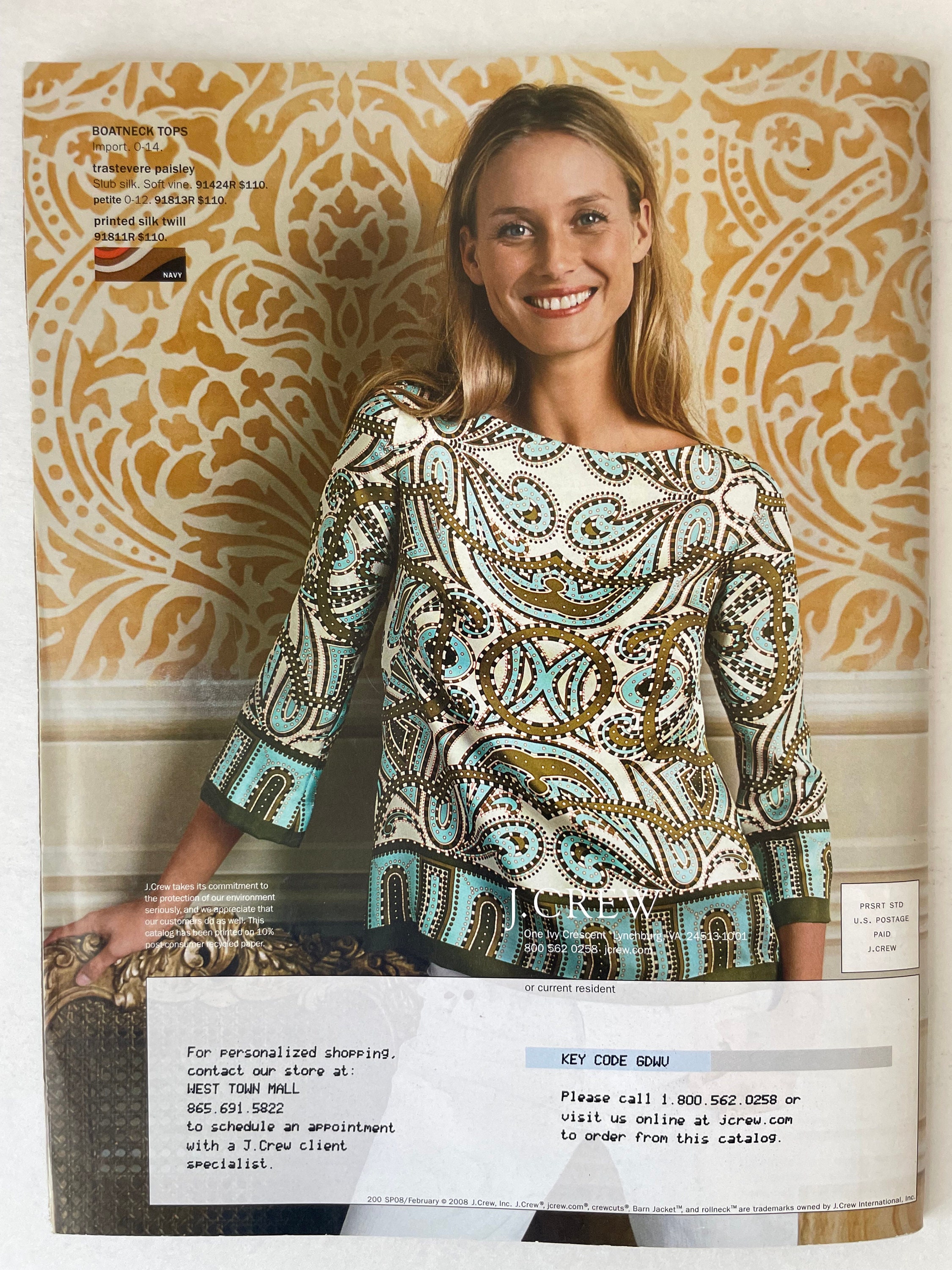 J Crew Vintage Catalog, February 2008 - Very Rare Find - Etsy