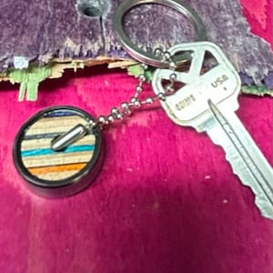 Recycled Skateboard Keychain