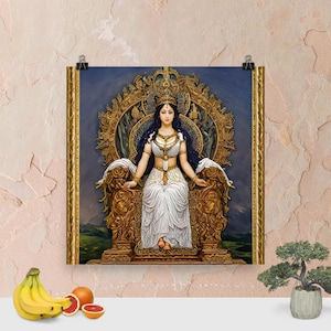 Hestia Greek Goddess Art Print: Home & Office Mythology Decor