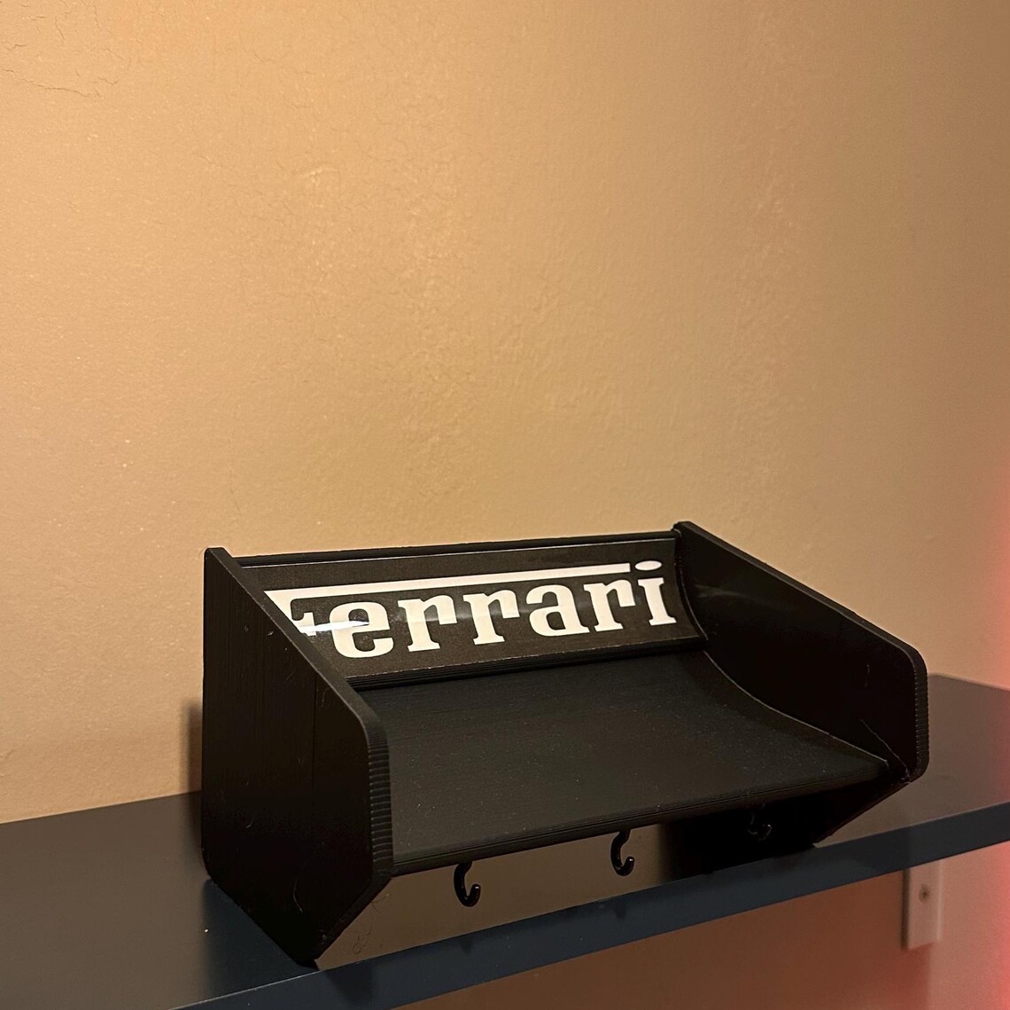 3D Printed Spoiler Key Holder | Unique F1 Wall Art With 3 Key Hooks ...