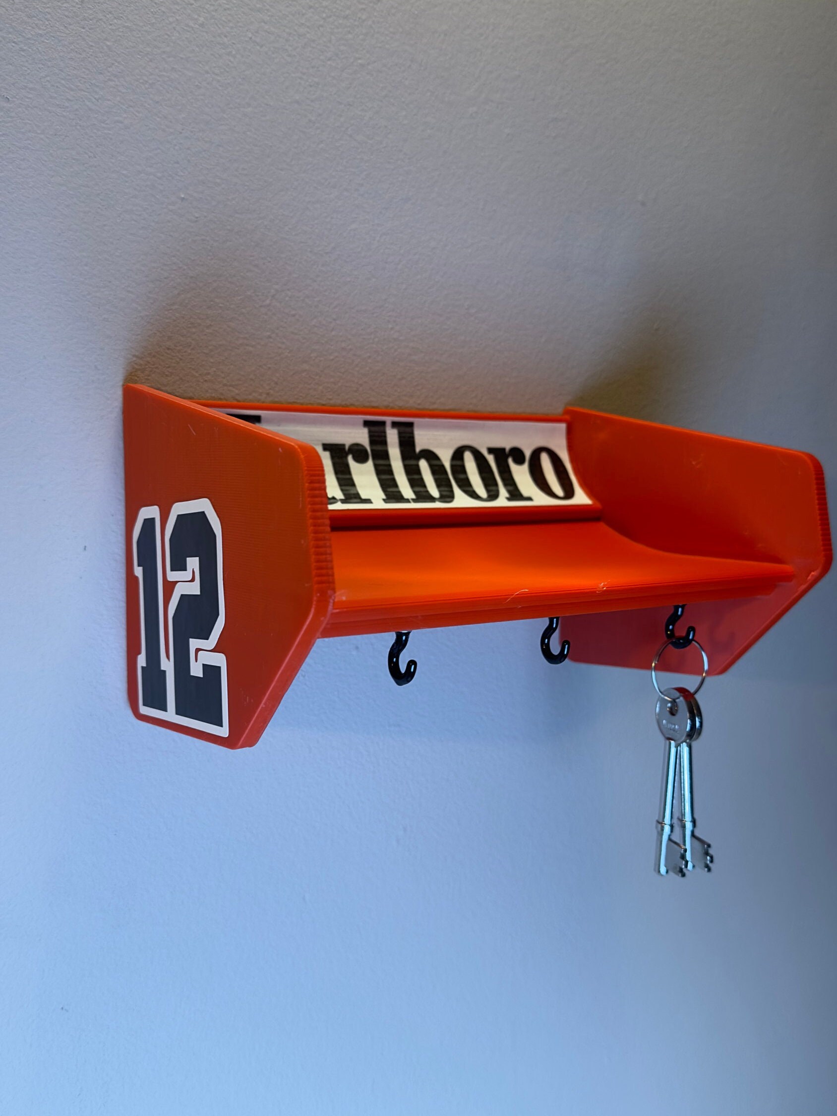 3D Printed P4/4 Spoiler Key Holder | Unique Wall Art With 3 Key Hooks ...