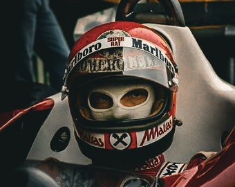 Vintage Niki Lauda 1977-afdruk