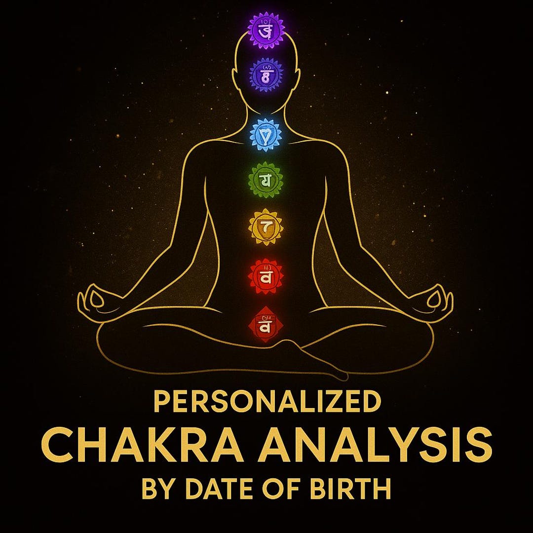 Chakra Study Personalized Chakra Reading: Birth Date Analysis, Spiritual Report (PDF ...