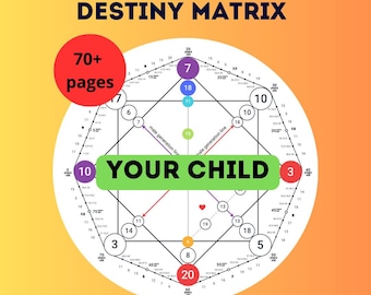Child's Destiny Matrix Analysis: Personalized Astrology Reading (Digital Download)