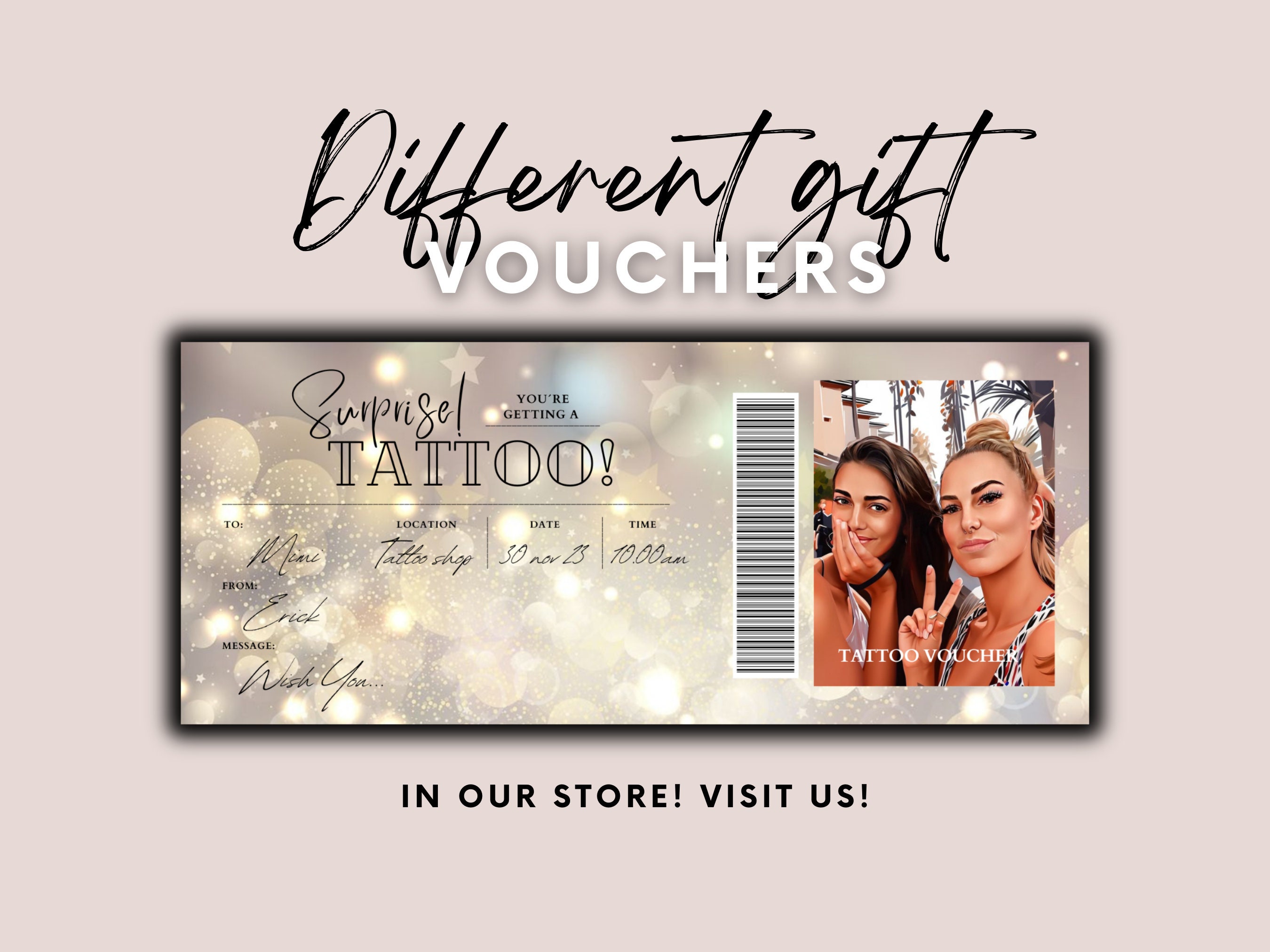 Massage Gift Certificate Template INSTANT Download massage Gift