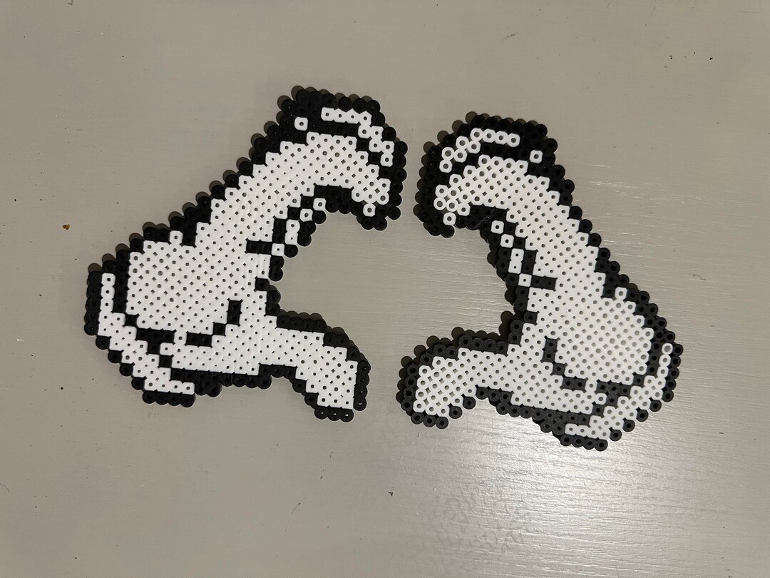 Hand Perler Pattern Hand Heart Perler Bead Set - Etsy