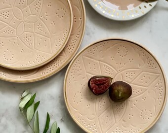 Set of 4 Tiny plates, Handmade moroccan plates, Side plates, Personalized plates, Dinner plates for functional and stylish Serving