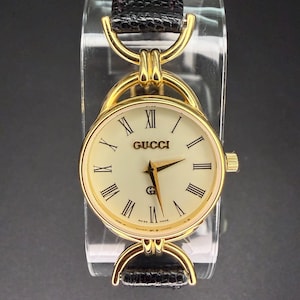 GUCCI 6000.2.Lゴールド✖️パープル(レザー) Gucci 6000.2.l Watch - Etsy