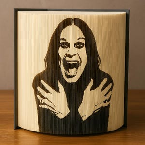 Ozzy Osbourne Bookfolding Pattern ONLY - Untested -