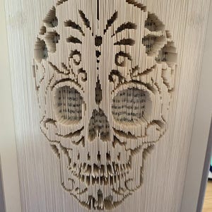 Modello pieghevole per libro teschio di zucchero