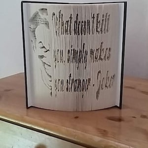 Joker with Quote Book Folding Pattern