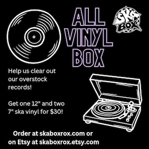 SKA BOX - Caixa com curadoria selecionada à mão All-Ska! Caixa ALL Vinyl @skaboxrox