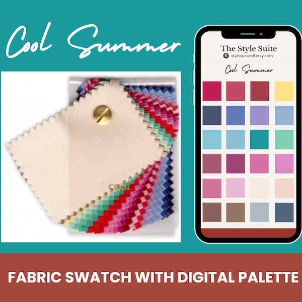 Colour Analysis Cool Summer Fan - Physical and Digital Swatches