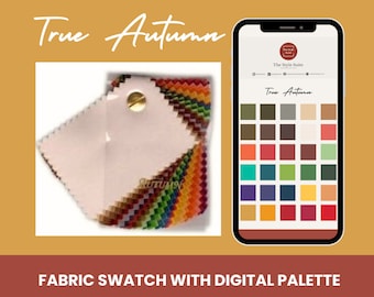 Análisis de color True Autumn Fan: muestras físicas y digitales