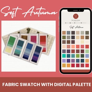 Colour Analysis Soft Autumn Swatch Wallet - Physical and Digital Swatches
