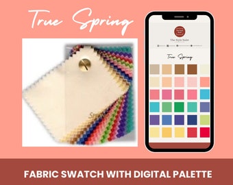 Análisis de color True Spring Fan: muestras físicas y digitales