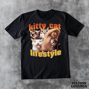Meme Cats Vintage Graphic T-shirts, Retro Cat T-shirt, Cat Lovers, Funny Cat Tee, Funny Gift Shirts, Meme T Shirt, Ugly Shirts