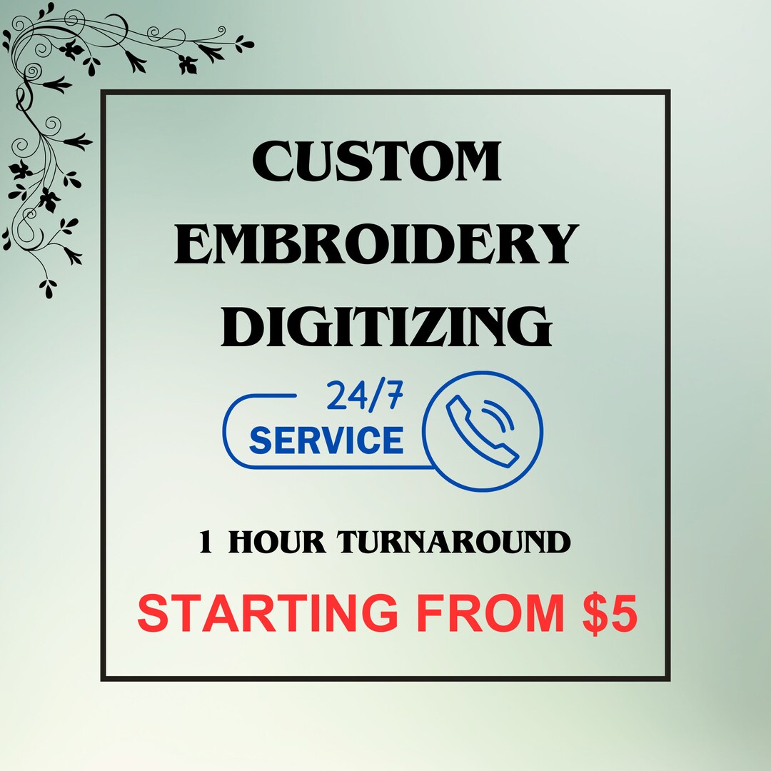 Embroidery Digitize File, Logo Embroidery, Custom Embroidery Patch