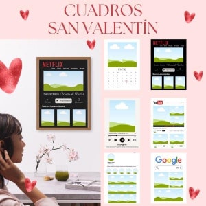 Dipinti tematici modificabili - San Valentino (CANVA)