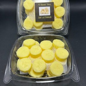 30 Banana Slices Parasoy Wax Embeds