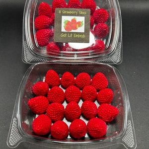 18 Strawberry scented Parasoy Wax Embeds