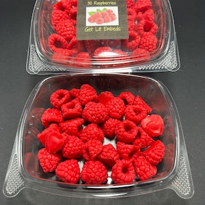 30 Raspberry scented Parasoy Wax Embeds