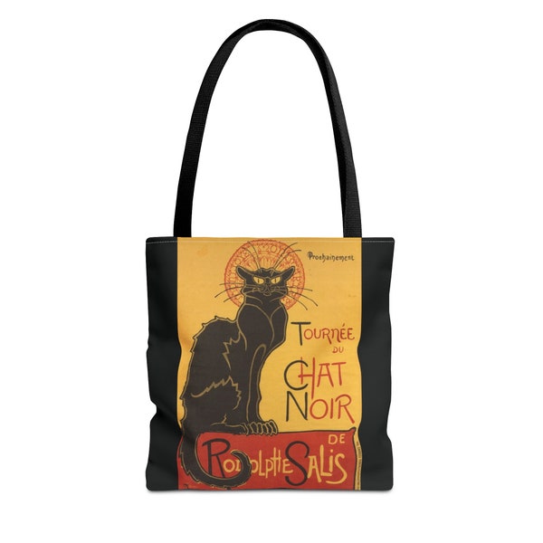 Le Chat Noir Tote Bag,  Le Chat Noir, Paris, France, art, French style, modern art, cabaret, Tournée du Chat noir, Tour of the Black Cat