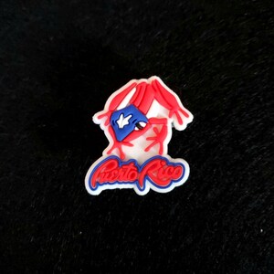 Puerto Rico Words Frog Croc Charm